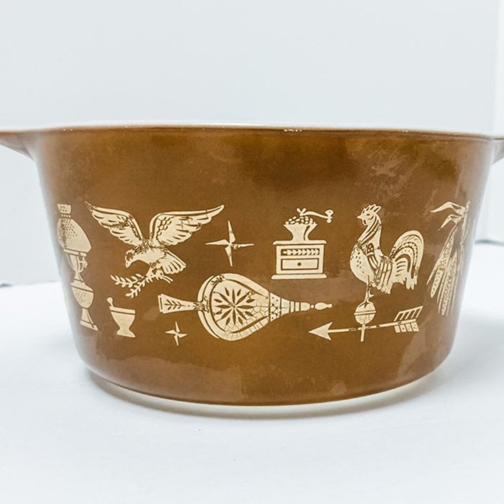 Vintage Pyrex Early American #473 1Q Ovenware